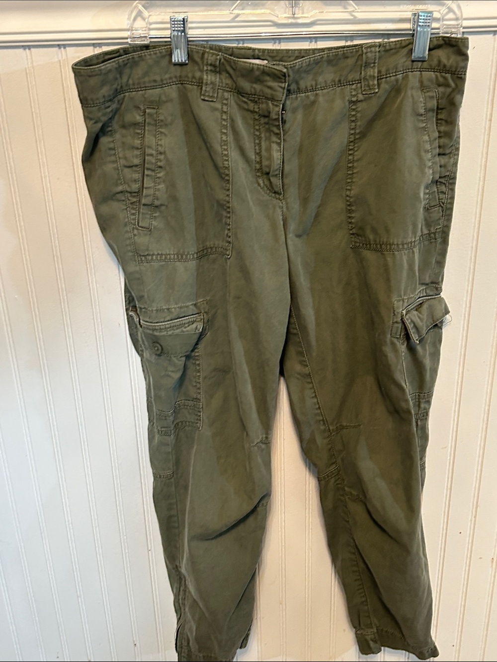 LOFT Olive Utility Pants